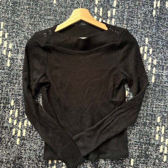 Madewell Boatneck Long-Sleeve Tee - Picture 2 of 3